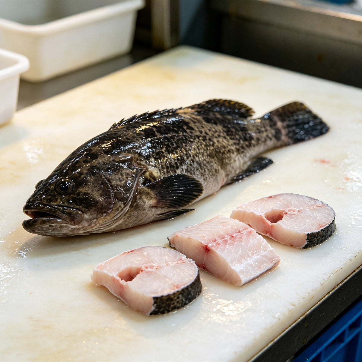 Premium Fresh Grouper Fish Steaks