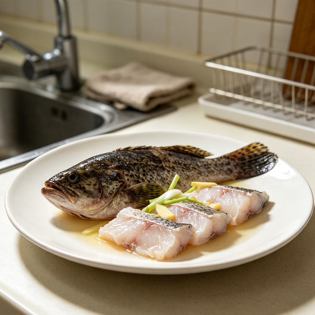 Premium Fresh Grouper Fish Steaks