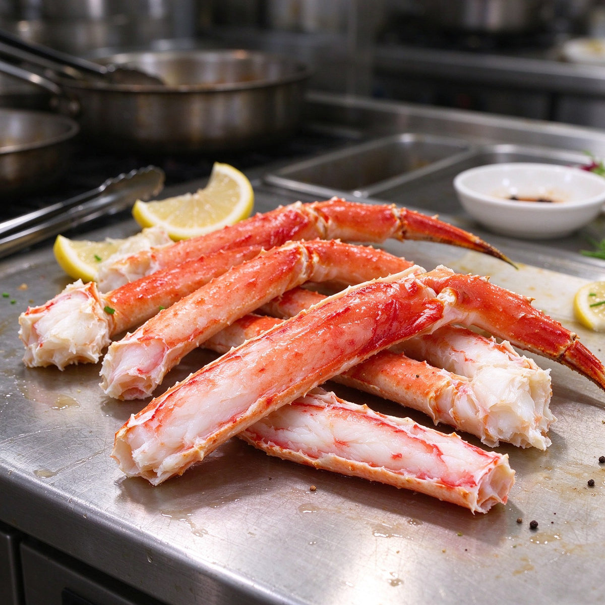 Premium King Crab Legs Cooked