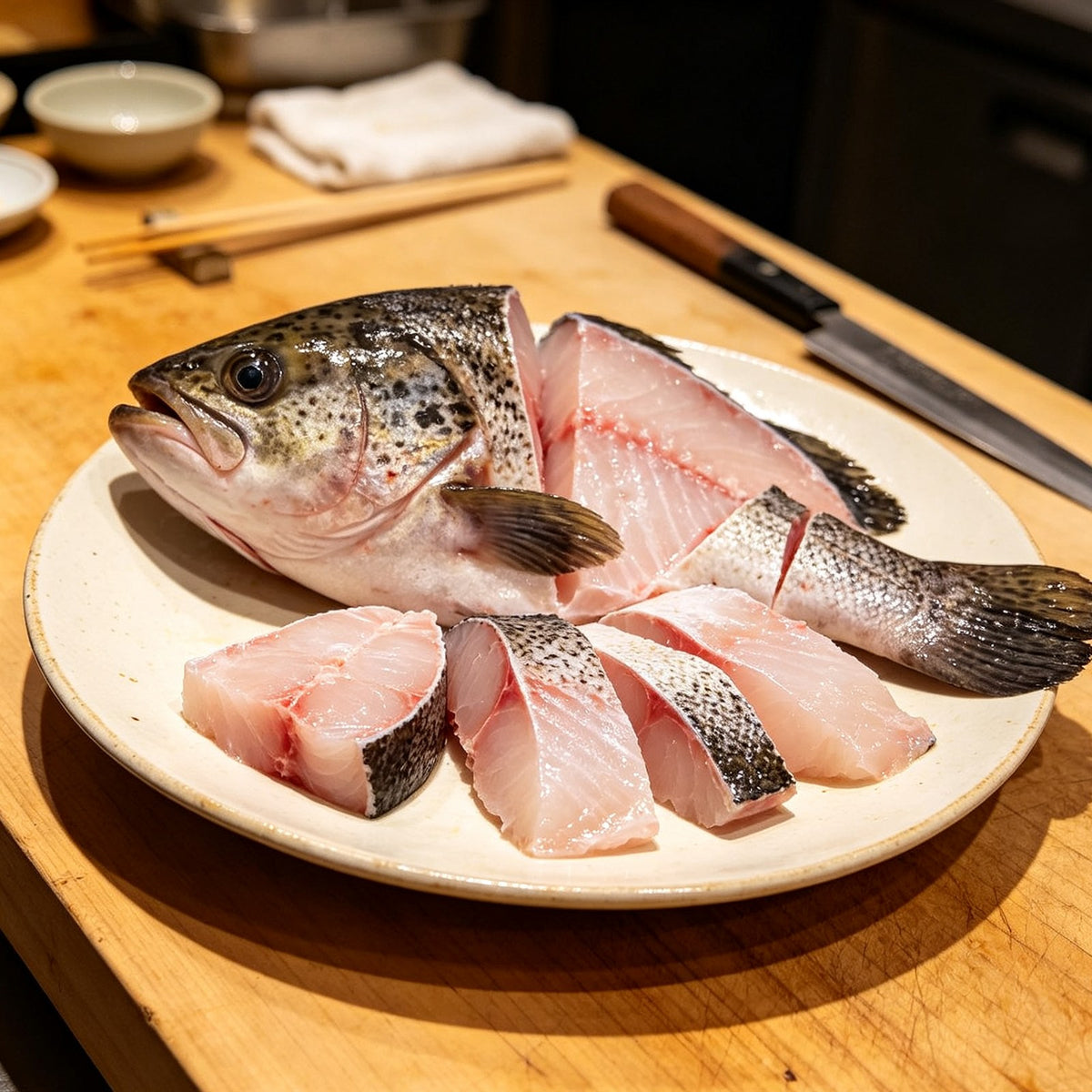 Premium Fresh Grouper Fish Steaks